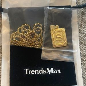 New initial S necklace